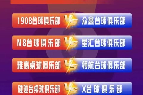 河南省“锐胜/嘉力/派耐斯杯”中式台球俱乐部联赛，10月25日26日各组对战表