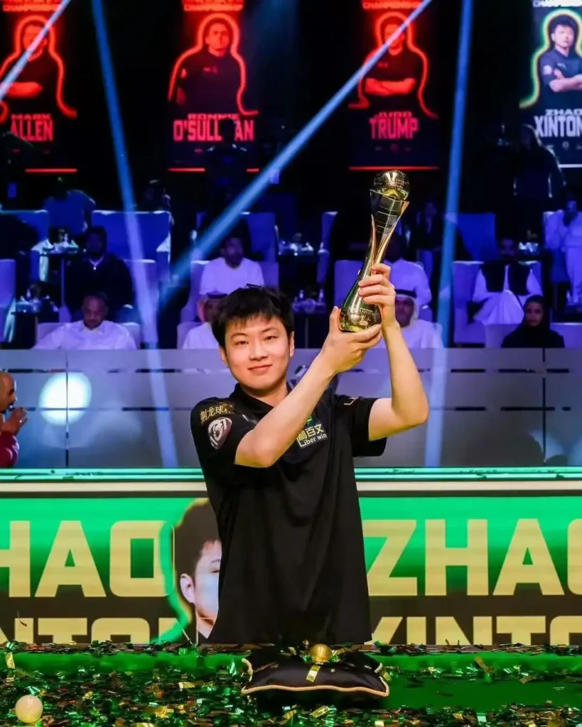 祝贺赵心童夺得2025利雅得狂欢季斯诺克锦标赛冠军