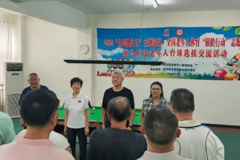 驻马店市老年人体育协会举办全市老年人台球选拔交流活动
